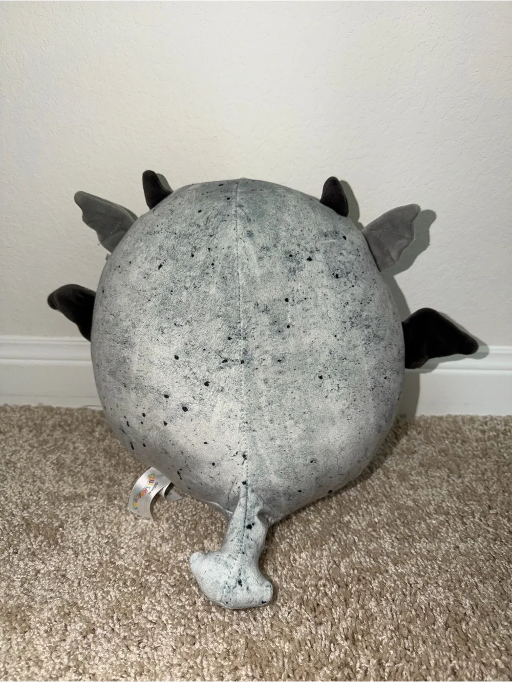 Squishmallows Gray Speckled Bat Plush
